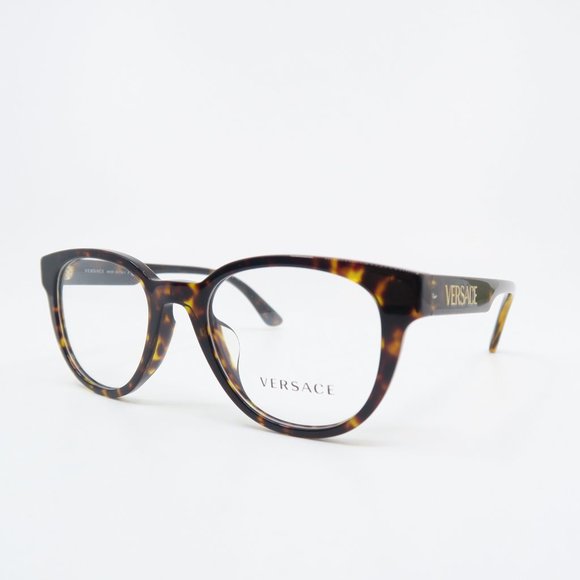 Versace VE 3317-F 108 51mm Brown Tortoise Asian Fit New Unisex Eyeglasses Frames - Picture 6 of 10
